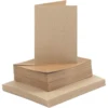 Kort og kuverter, kort 10,5 x 15 cm, kuvert 11,5 x 16,5 cm, 50 sæt